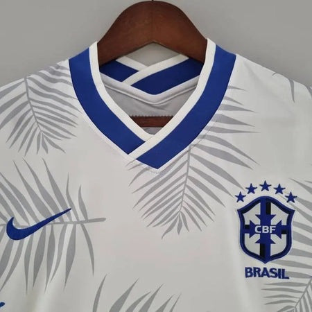 Maillot du Brésil Concept « feuilles bleues »